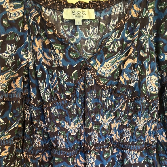 Sea Noah long-sleeve smocked dress - Picture 3 of 8